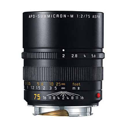 Leica APO Summicron-M 75mm F2.0 lens, black
