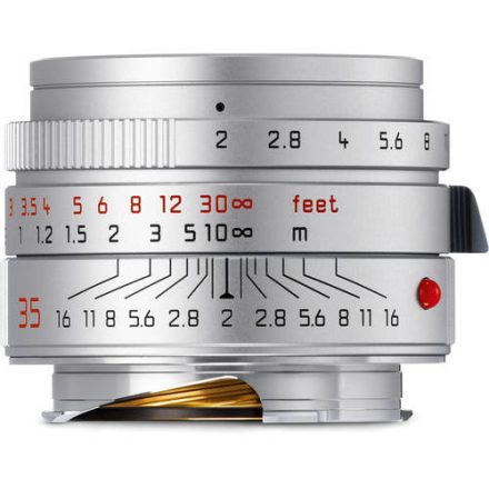 Leica Summicron-M 35mm F2.0 Asph. lens, silver