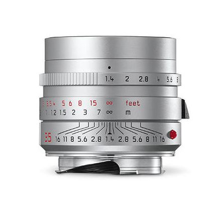 Leica Summilux-M 35mm F1.4 Asph. lens, silver