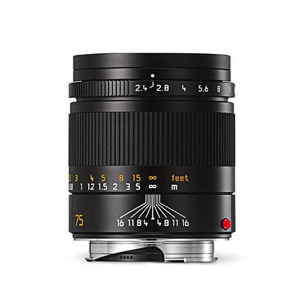 Leica Summarit-M 75mm F2.4 Asph. lens, black