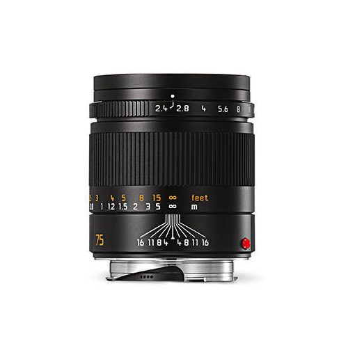 Leica Summarit-M 75mm F2.4 Asph. lens, black