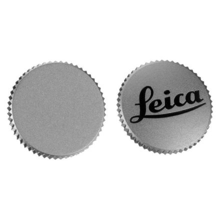 Leica exponáló gomb "LEICA", 12 mm, króm