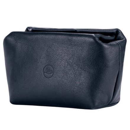 Leica leather soft pouch, with magnetic lock Size "S", blue
