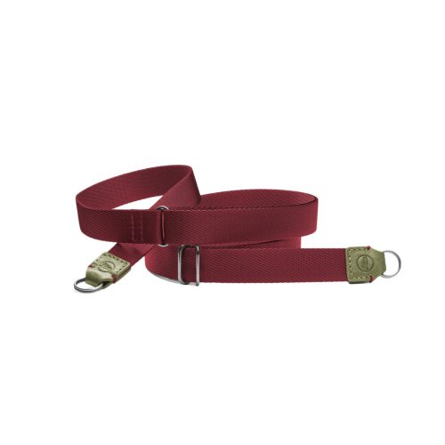 Leica D-Lux 8 carrying strap, olive – burgundy
