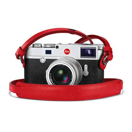 Leica M10 leather strap, red